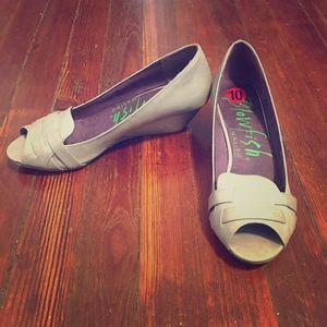 Grey Size 10 Blowfish Wedge Heels, brand new!